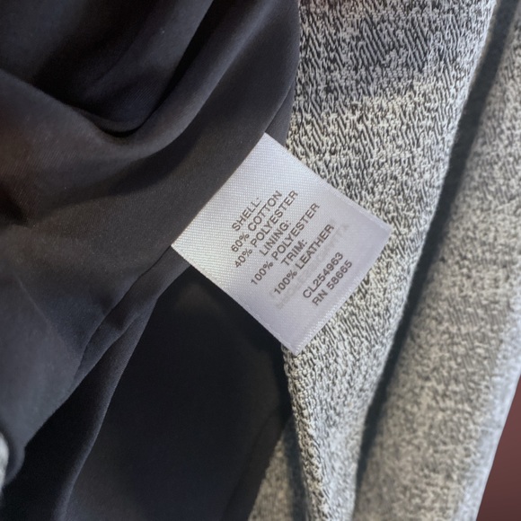 Classiques Entier Knit/Leather Blazer - Picture 6 of 7